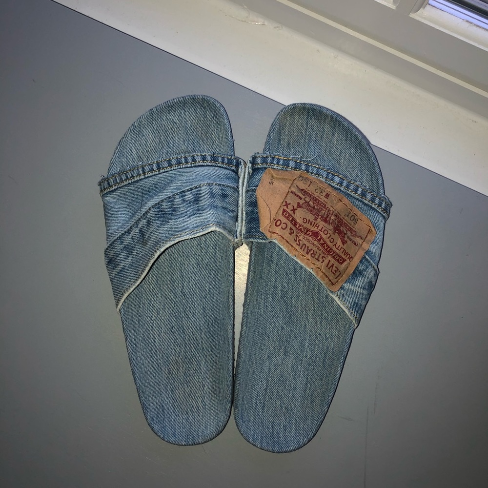 OG O-Mighty Denim Slides - Light Wash - Picture 3 of 4